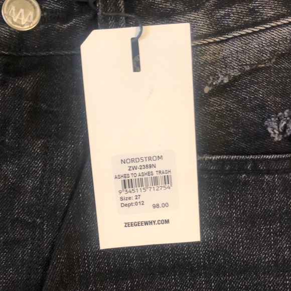 NWT ZGY Denim STRAIGHT UP JEAN - ASHES TO ASHES Size 27 - Picture 9 of 17